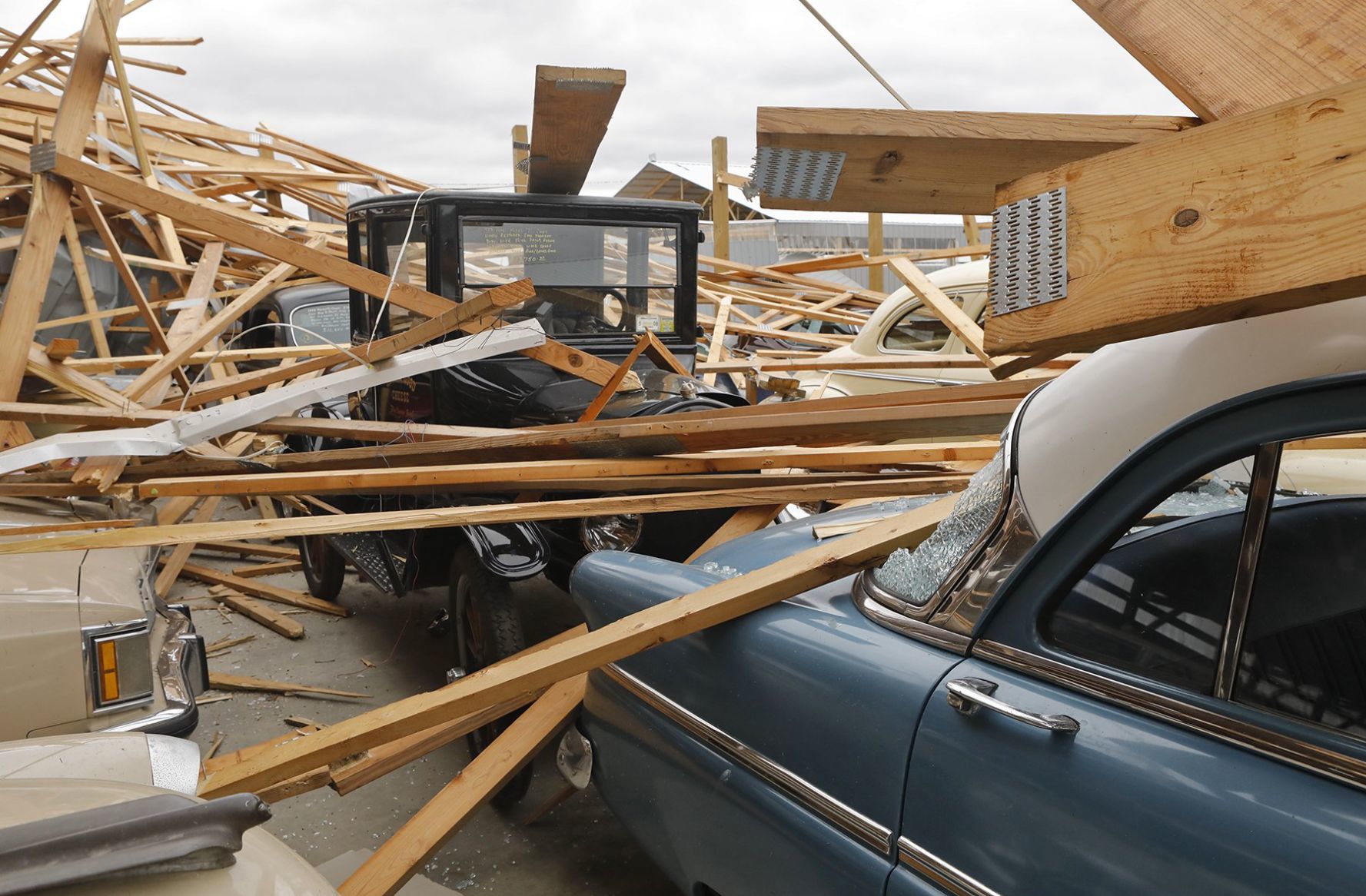 Country Classic Cars in Staunton is damaged - again